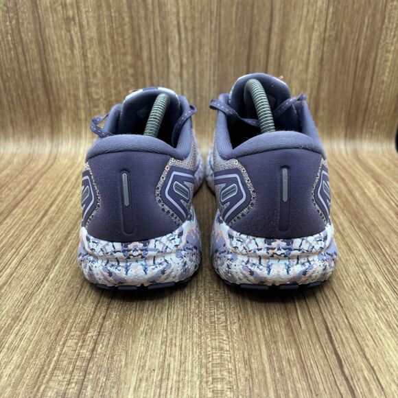 Brooks Women's Ghost 14 Neutral Running Shoe - Cadet/Thistle/Papaya Punch 11 B - Picture 4 of 8